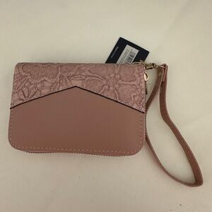 Elegant Pink Wristlet Clutch Victoria Leland
